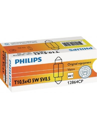 12V 5W SV8.5 "Philips" lemputė