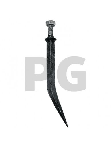 18 X 180 Akėčių noragas M14 Quenched and tempered, Išlenktas 18 X 180 Akėčių noragas M14 Quenched and tempered, Išlenktas