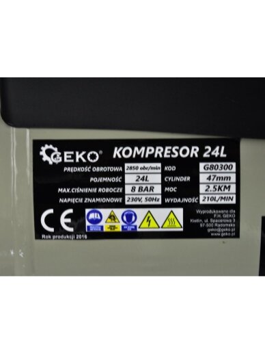 Alyvinis oro kompresorius, 24 l 4 Alyvinis oro kompresorius, 24 l 4