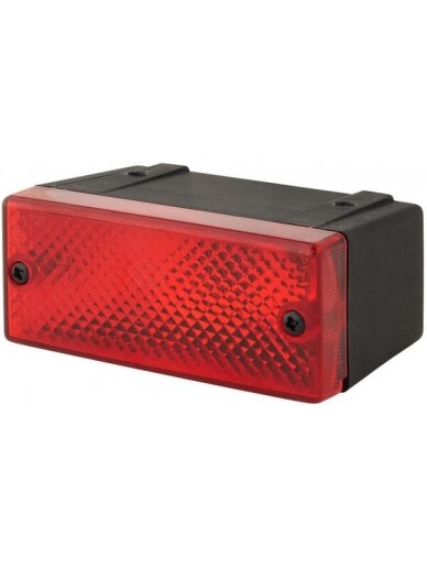 Apsauginis rūko žibintas stačiakampis, 12 V, raudonas, tvirtinamas varžtais, 106x69 mm, Hella Apsauginis rūko žibintas stačiakampis, 12 V, raudonas, tvirtinamas varžtais, 106x69 mm, Hella