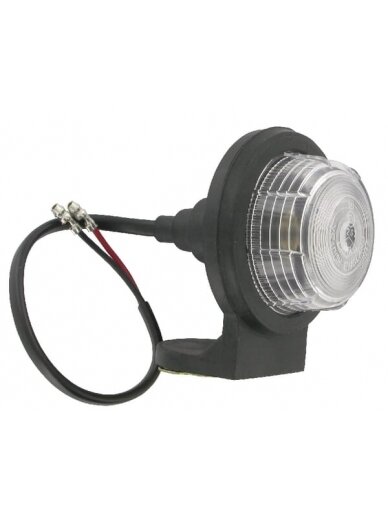 Apvalus gabaritinis žibintas, 12/24 V, baltas, tvirtinamas varžtais, "Britax Apvalus gabaritinis žibintas, 12/24 V, baltas, tvirtinamas varžtais, "Britax