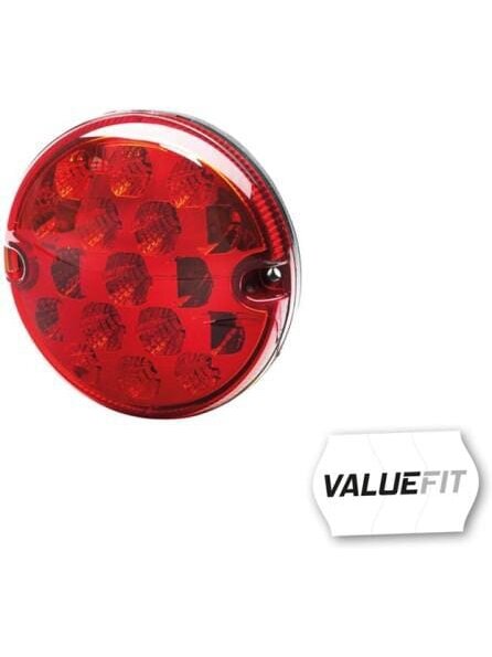 Apvalus rūko žibintas LED, 10/30 V, raudonas, tvirtinamas varžtais, Ø 95 mm, 17 LED, Hella ValueFit Apvalus rūko žibintas LED, 10/30 V, raudonas, tvirtinamas varžtais, Ø 95 mm, 17 LED, Hella ValueFit
