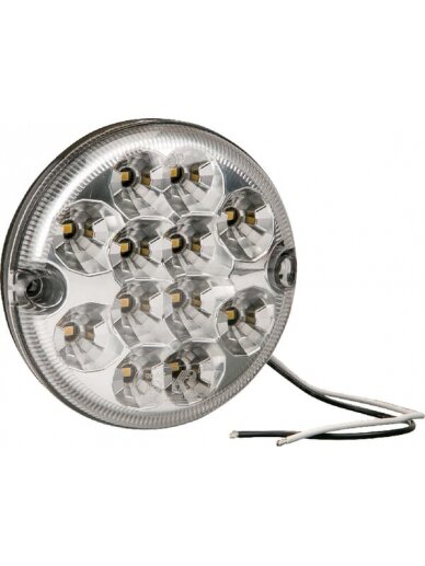 Atbulinės eigos lemputė LED, apvali, 12/24V, Ø 95 mm, gopart