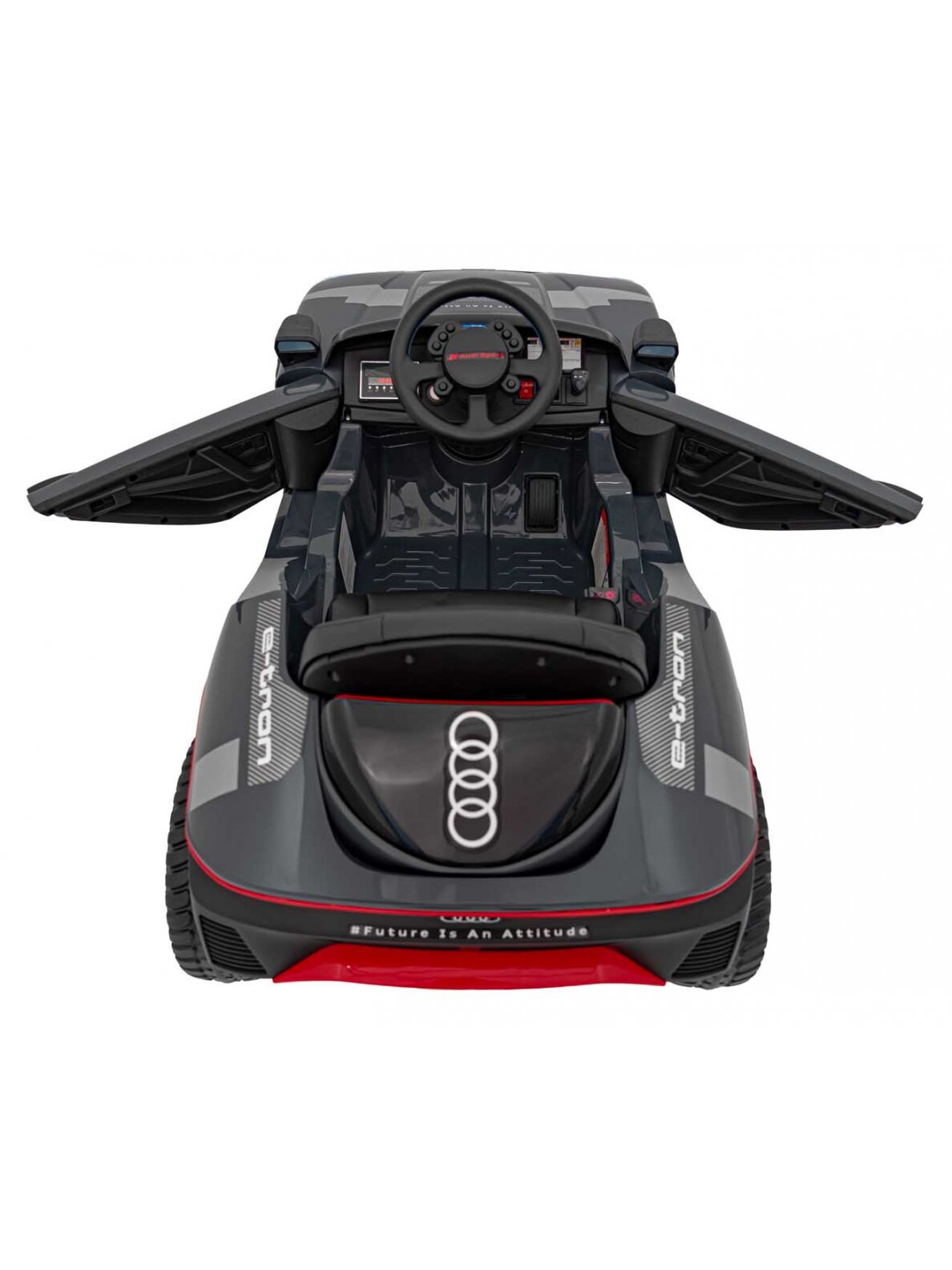Audi RSQ E-TRON Pilka Elektromobilis vaikams 19