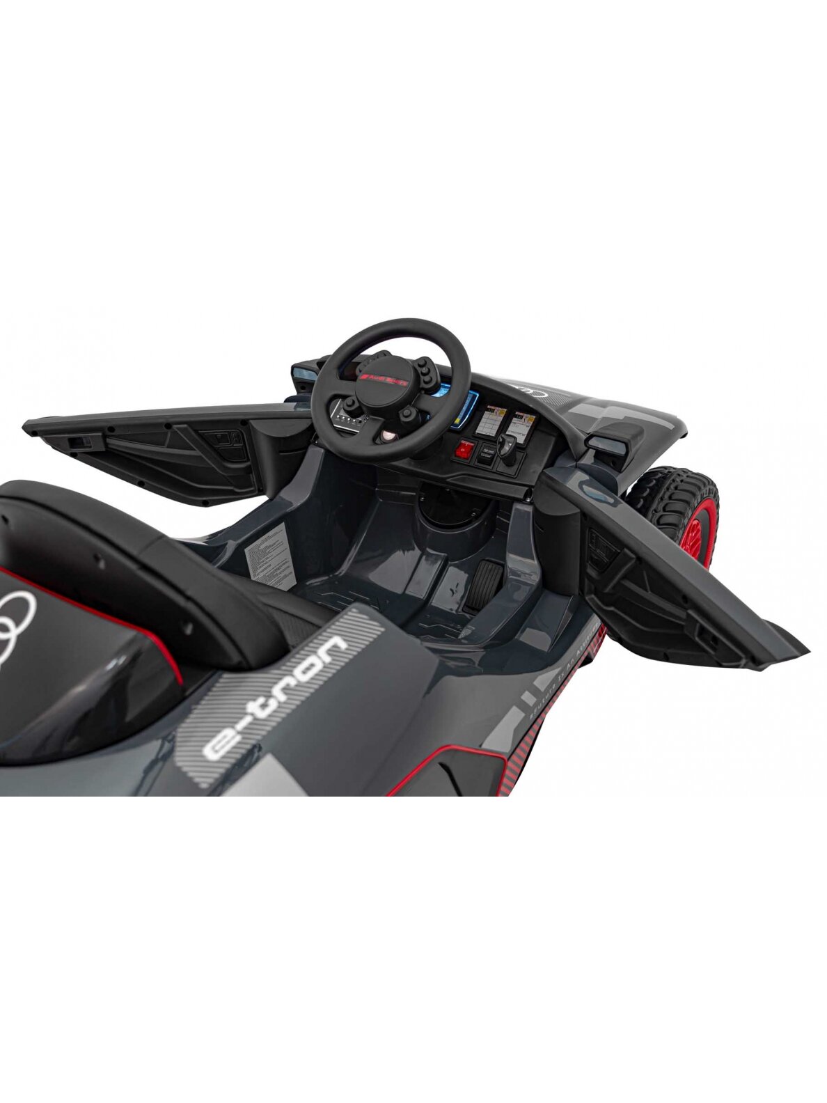Audi RSQ E-TRON Pilka Elektromobilis vaikams 20