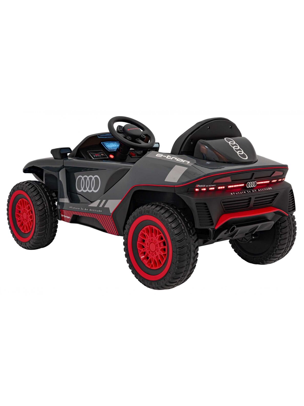 Audi RSQ E-TRON Pilka Elektromobilis vaikams 4