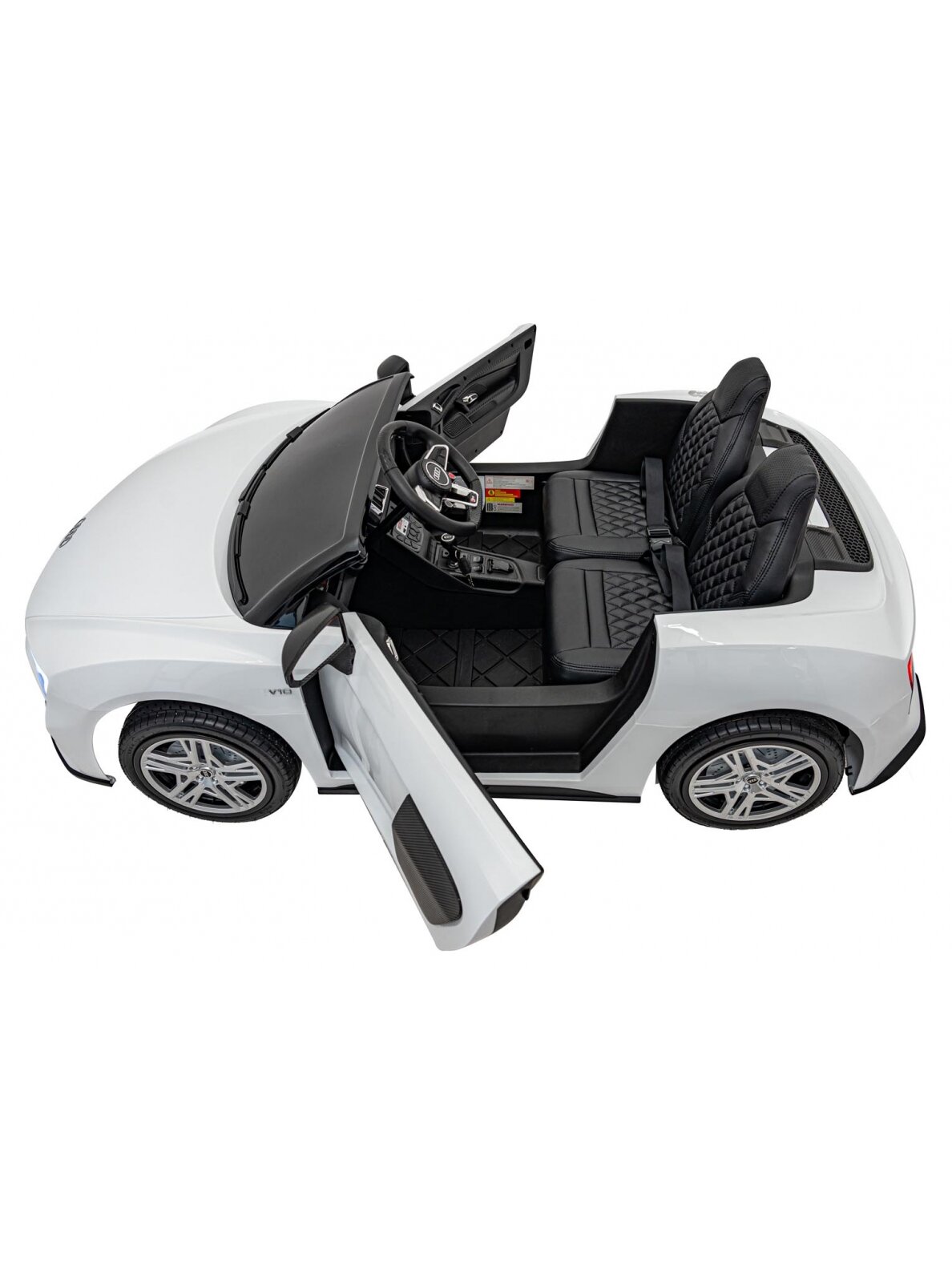 Audi Spyder R8 LIFT Elektromobilis vaikams Balta 13