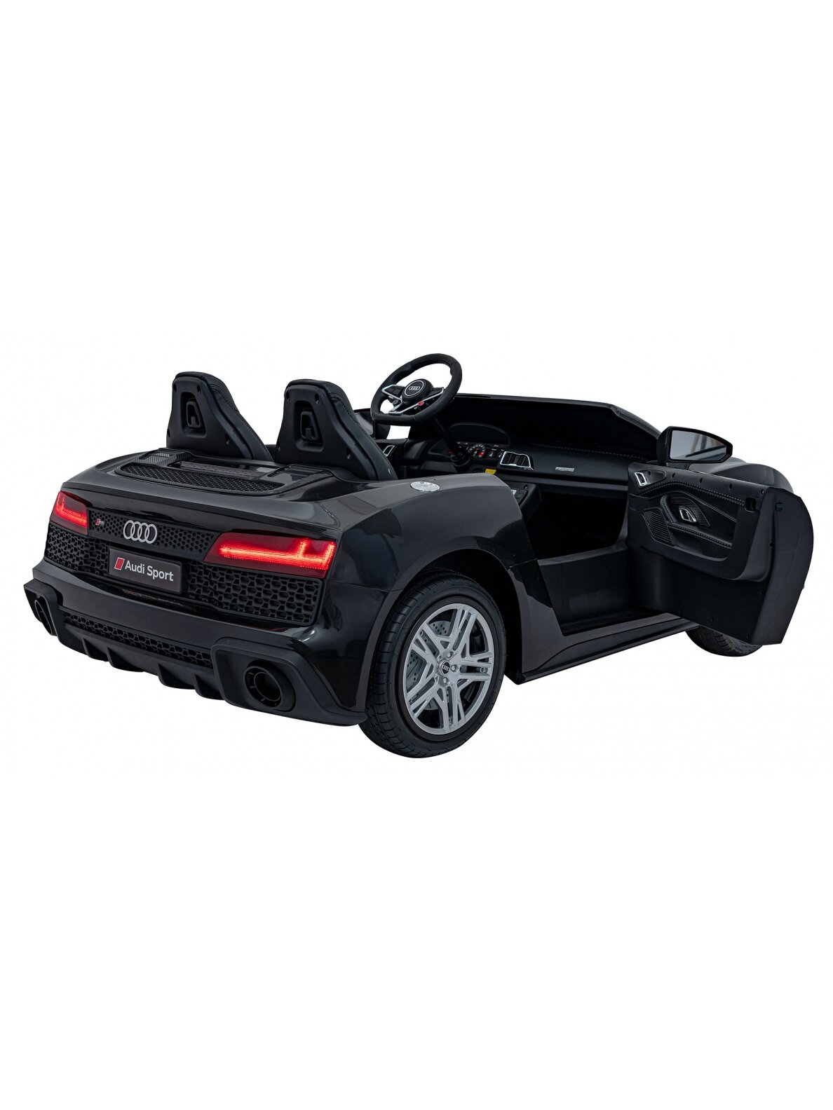 Audi Spyder R8 LIFT Elektromobilis vaikams Juoda 47 Audi Spyder R8 LIFT Elektromobilis vaikams Juoda 47