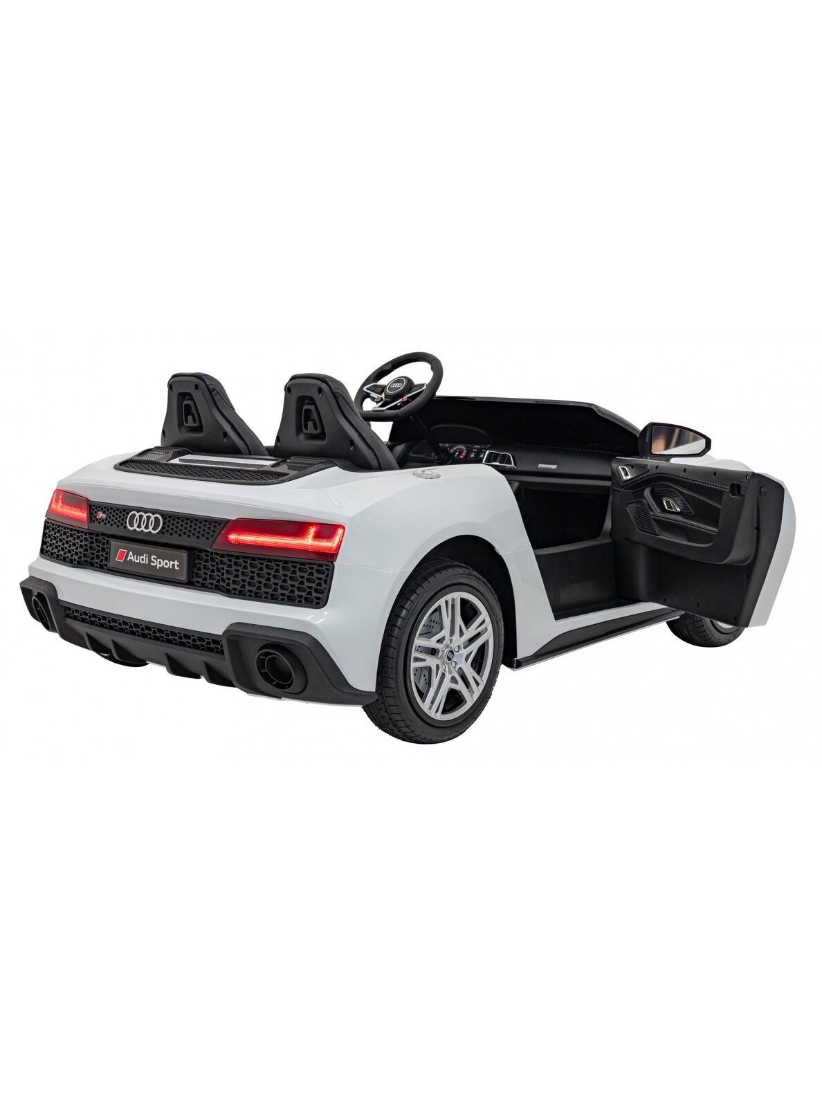 Audi Spyder R8 LIFT Elektromobilis vaikams STRONG Balta 6 Audi Spyder R8 LIFT Elektromobilis vaikams STRONG Balta 6