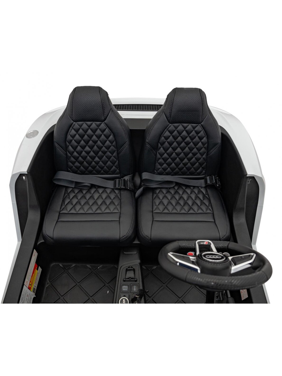 Audi Spyder R8 LIFT Elektromobilis vaikams STRONG Balta 8 Audi Spyder R8 LIFT Elektromobilis vaikams STRONG Balta 8