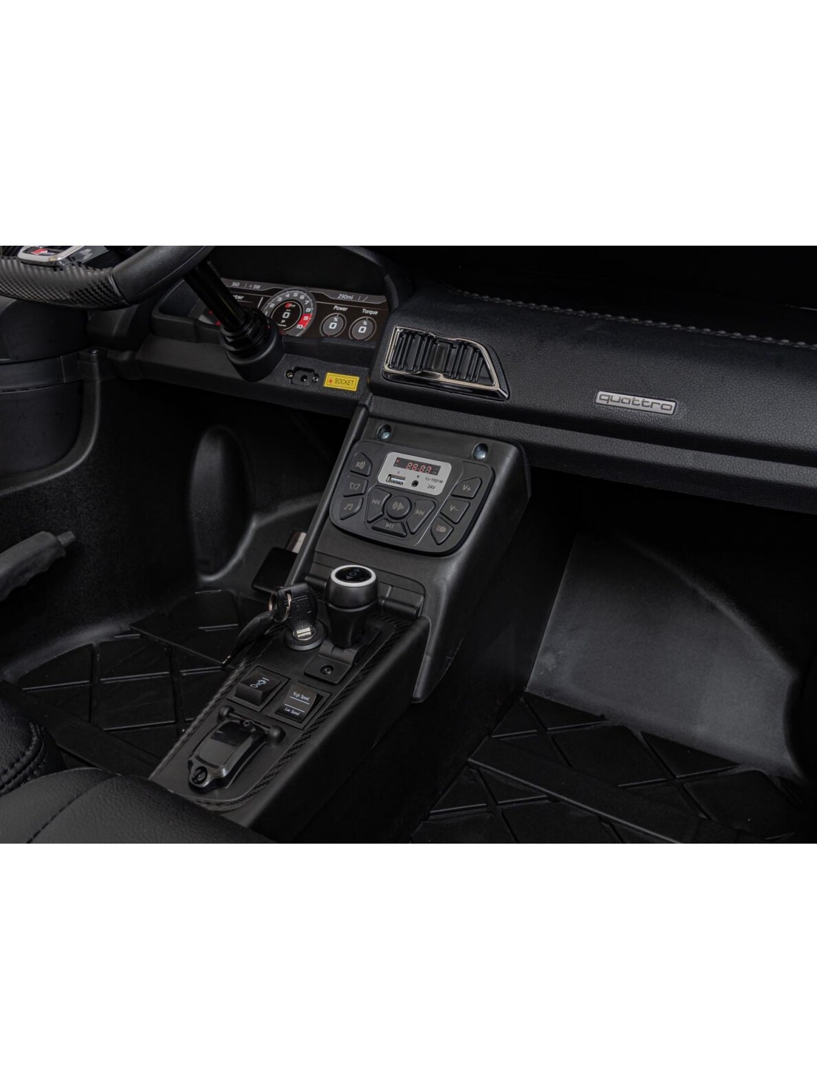 Audi Spyder R8 LIFT Elektromobilis vaikams STRONG Grey 33 Audi Spyder R8 LIFT Elektromobilis vaikams STRONG Grey 33