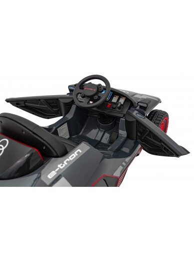 Audi RSQ E-TRON Pilka Elektromobilis vaikams 20
