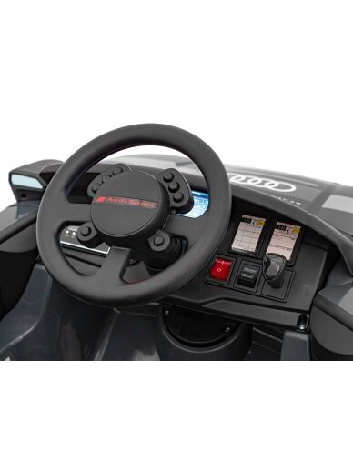 Audi RSQ E-TRON Pilka Elektromobilis vaikams 8