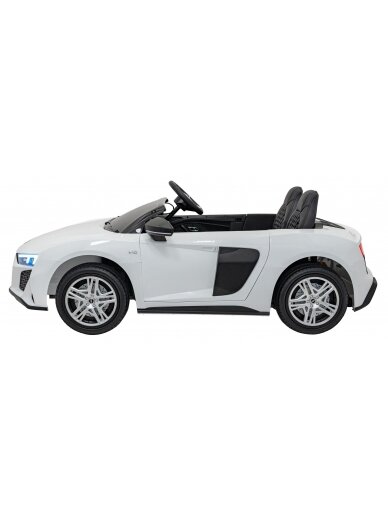 Audi Spyder R8 LIFT Elektromobilis vaikams Balta 3 Audi Spyder R8 LIFT Elektromobilis vaikams Balta 3