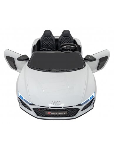Audi Spyder R8 LIFT Elektromobilis vaikams Balta 9 Audi Spyder R8 LIFT Elektromobilis vaikams Balta 9