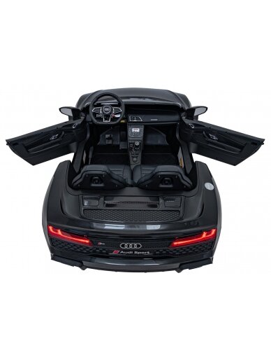 Audi Spyder R8 LIFT Elektromobilis vaikams Juoda 32 Audi Spyder R8 LIFT Elektromobilis vaikams Juoda 32