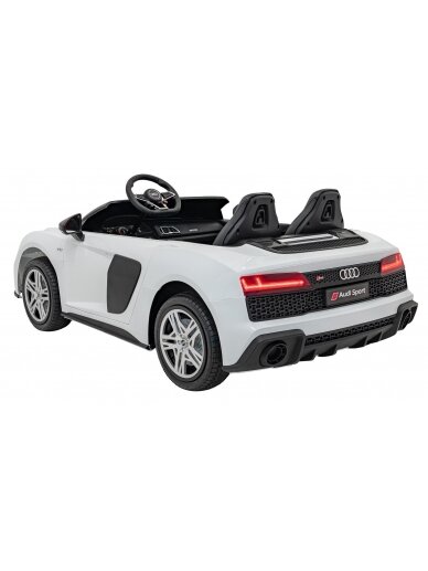 Audi Spyder R8 LIFT Elektromobilis vaikams STRONG Balta 4