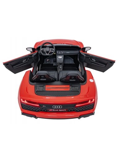 Audi Spyder R8 LIFT Elektromobilis vaikams STRONG Raudona 20 Audi Spyder R8 LIFT Elektromobilis vaikams STRONG Raudona 20