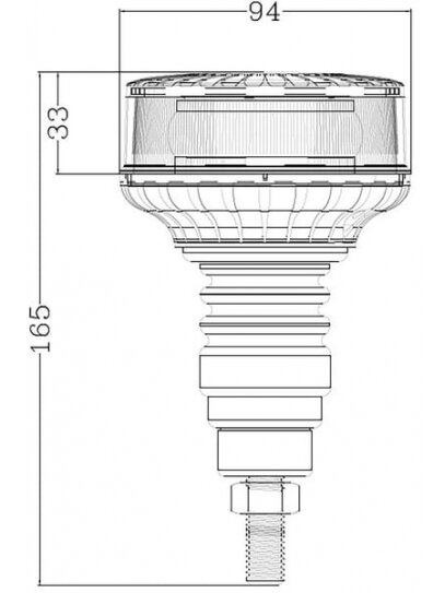 "Beacon" LED LP "Flex" tvirtinimo įtaisas 3 "Beacon" LED LP "Flex" tvirtinimo įtaisas 3