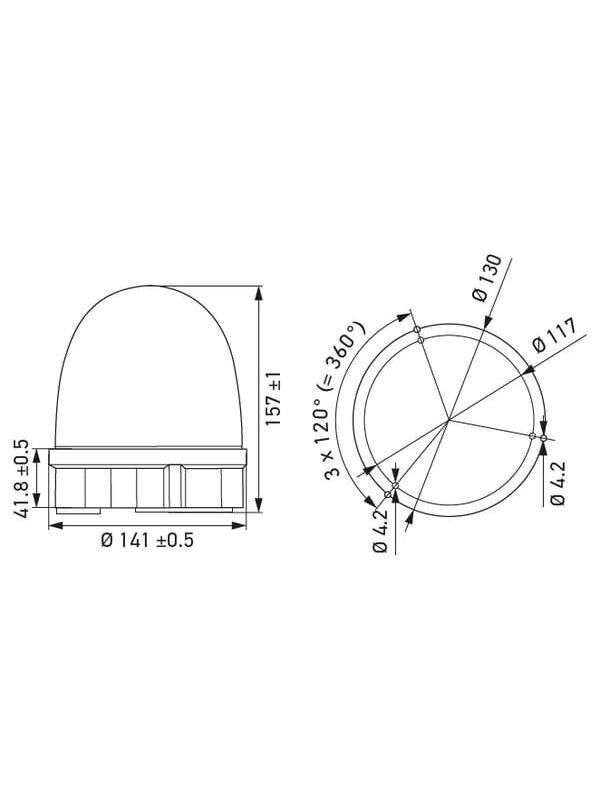 "Beacon RotaFlash Compact LED" varžtas 1 "Beacon RotaFlash Compact LED" varžtas 1