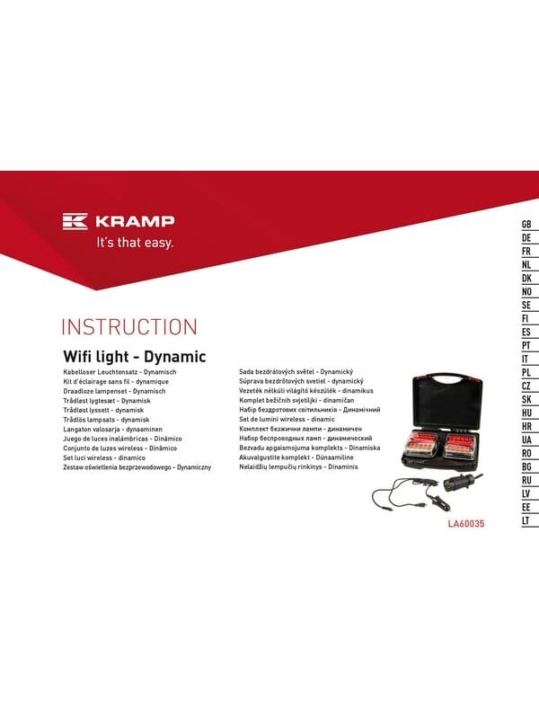 Belaidis LED šviestuvų rinkinys, kvadratinis, 12 V, ličio jonų, magnetinis, 110x103, 7 kontaktų kištukas, Kramp 8
