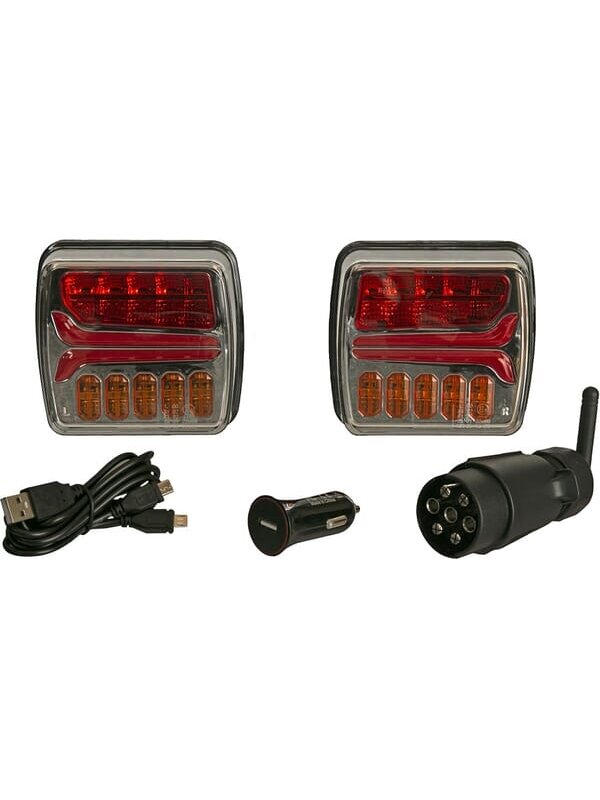 Belaidis LED šviestuvų rinkinys, kvadratinis, 12 V, ličio jonų, magnetinis, 110x103, 7 kontaktų kištukas, Kramp Belaidis LED šviestuvų rinkinys, kvadratinis, 12 V, ličio jonų, magnetinis, 110x103, 7 kontaktų kištukas, Kramp