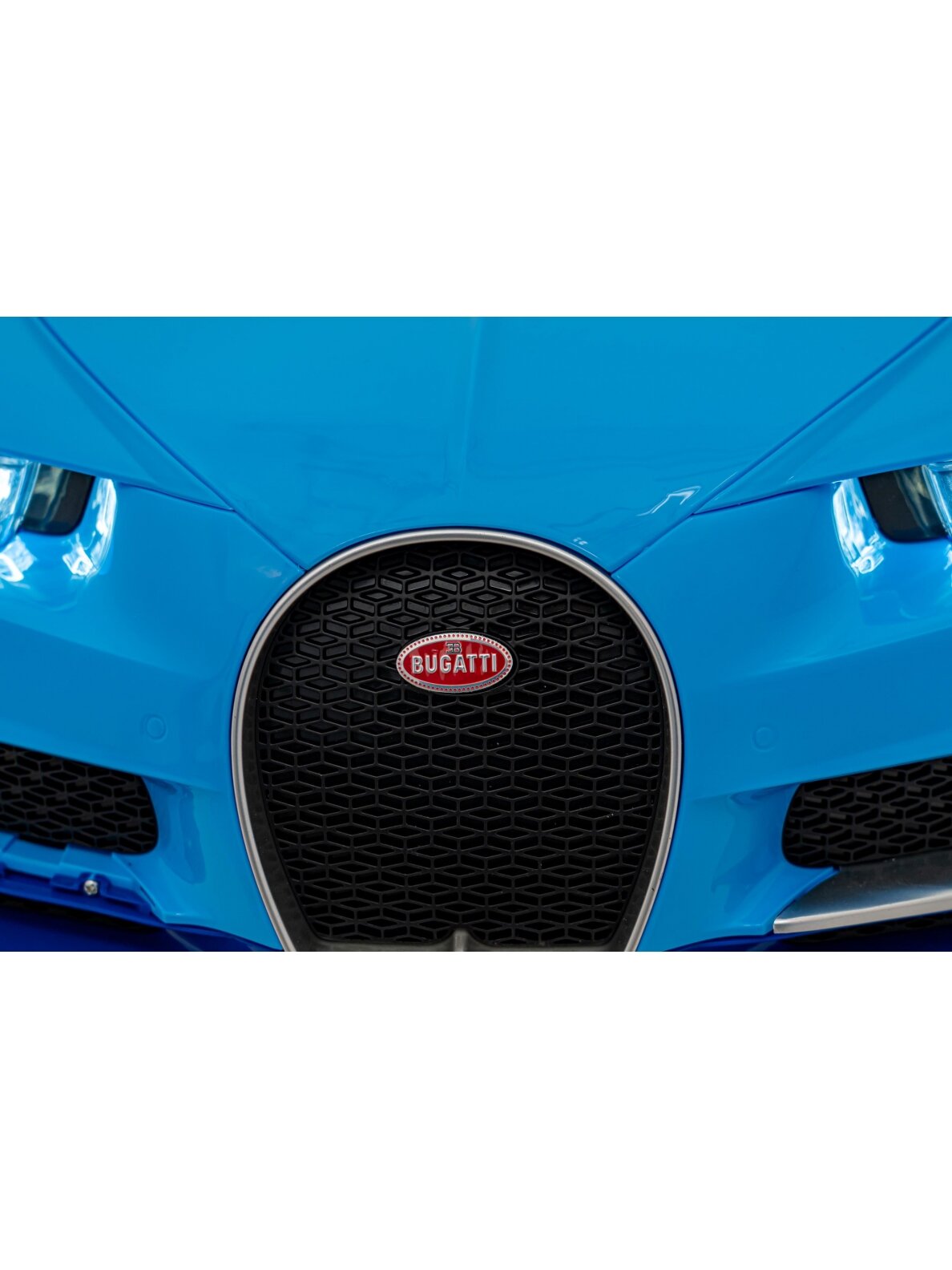 Bugatti Chiron Blue Elektromobilis vaikams 11