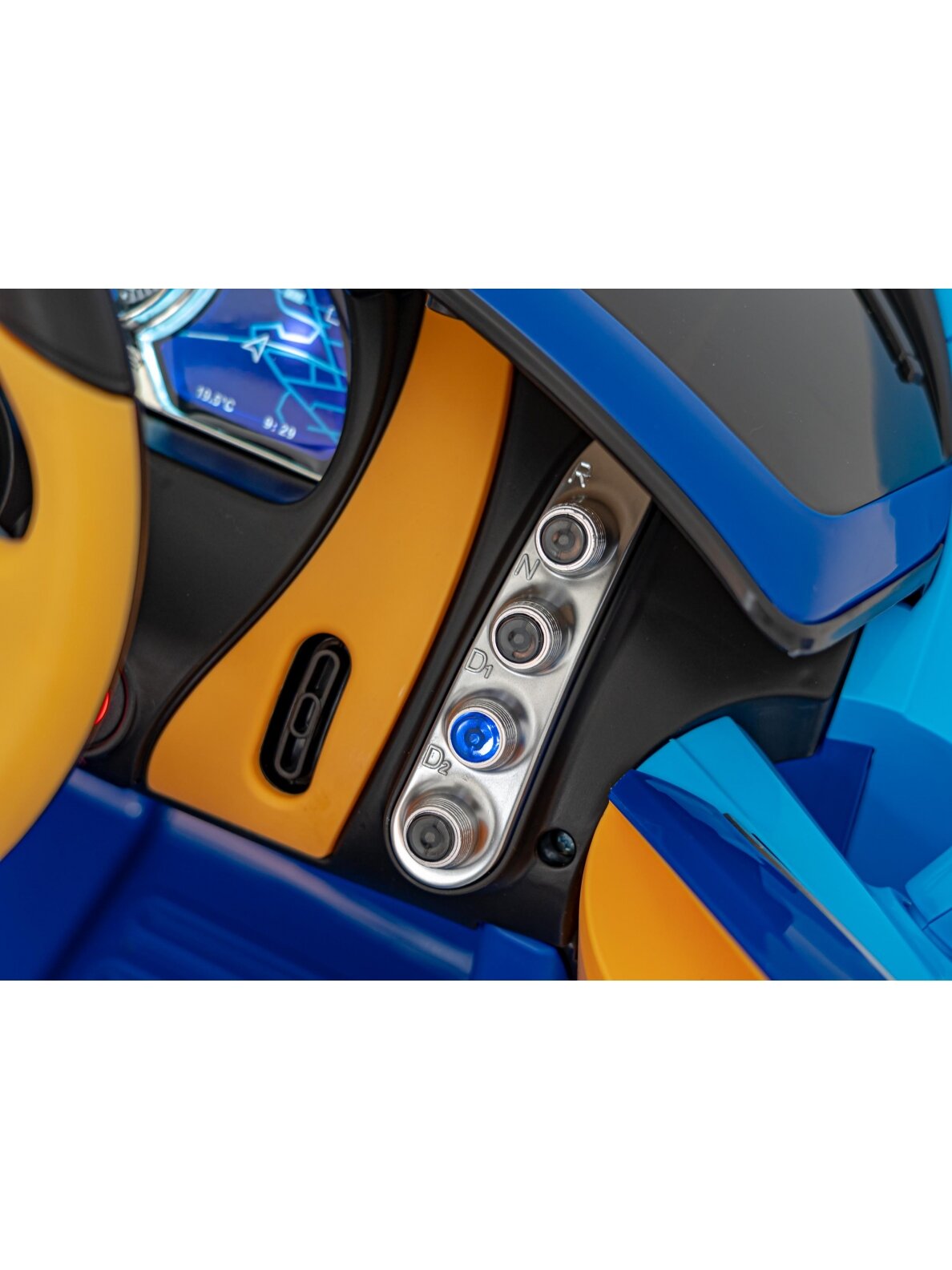 Bugatti Chiron Blue Elektromobilis vaikams 17