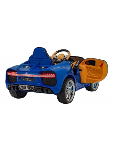 Bugatti Chiron Blue Elektromobilis vaikams 5