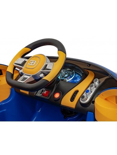 Bugatti Chiron Blue Elektromobilis vaikams 6