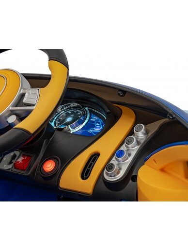 Bugatti Chiron Blue Elektromobilis vaikams 7 Bugatti Chiron Blue Elektromobilis vaikams 7