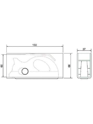Cinkuota ąsa 150x66mm B=37mm 2