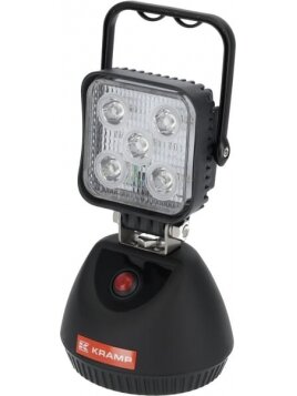 Darbinė LED lemputė, 15W, 900lm, 11-36V, juoda, 192.5x115x DC kištukas, 5 LED, Kramp 2 Darbinė LED lemputė, 15W, 900lm, 11-36V, juoda, 192.5x115x DC kištukas, 5 LED, Kramp 2