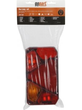 Daugiafunkcinis galinis LH žibintas stačiakampis, 12/24V, 242x134x58mm, gopart 5