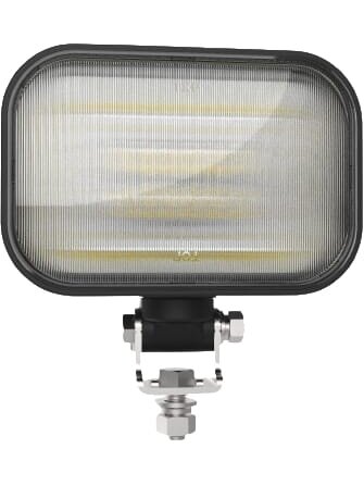 Darbinis LED žibintas, 30W, 4200lm, stačiakampis, 10-30V, baltos spalvos, "Flood", Deutsch + ITT kištukas, 30 LED, Kramp