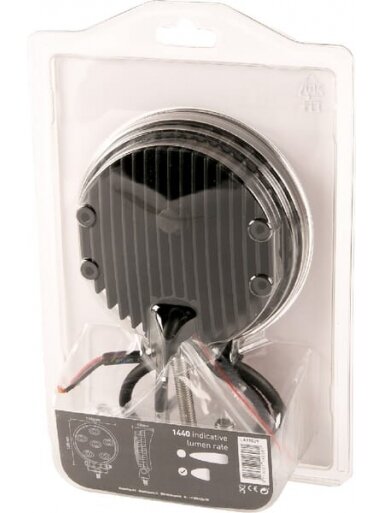 Darbo žibintas LED, 18W, 1440lm, apvali, 10/30V, Ø 110mm, prožektorius, 6 LED, gopart 1 Darbo žibintas LED, 18W, 1440lm, apvali, 10/30V, Ø 110mm, prožektorius, 6 LED, gopart 1