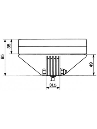 Darbinė Halogenas lemputė, 55/70W, stačiakampė, 12/24V, skaidri, 96 mm, 2 kontaktų, Cobo 3 Darbinė Halogenas lemputė, 55/70W, stačiakampė, 12/24V, skaidri, 96 mm, 2 kontaktų, Cobo 3