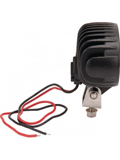 Darbinė LED lempa, 24W, 1920lm, ovali, 10-30V, balta, 130x53x78mm Deutsch kištukas, Flood, 8 LED, Kramp