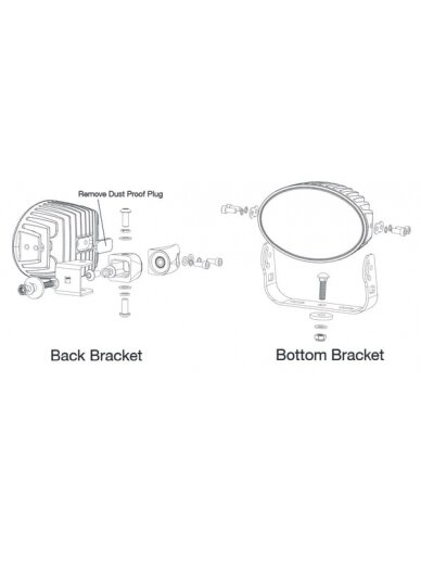 Darbinė LED lempa, 60W, 6000lm, ovali, 12-60V, 154x105x70mm, prožektorius, Kramp 10 Darbinė LED lempa, 60W, 6000lm, ovali, 12-60V, 154x105x70mm, prožektorius, Kramp 10