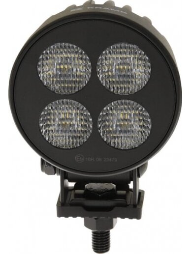 Darbinė LED lemputė, 24W, 2556lm, apvali, 12/24V, balta, 83,9x99,5x59mm Deutsch kištukas, Flood, 4LED's 3 Darbinė LED lemputė, 24W, 2556lm, apvali, 12/24V, balta, 83,9x99,5x59mm Deutsch kištukas, Flood, 4LED's 3