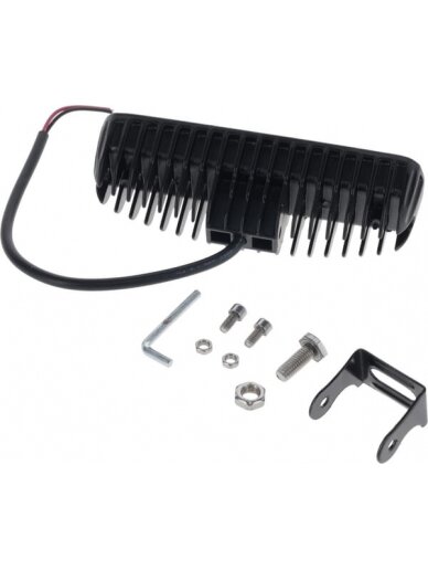 Darbinė LED lemputė, 3W, 1350lm, stačiakampė, 12/24V, skaidri, 50x60x160mm, 6 LED, Vapormatic 1 Darbinė LED lemputė, 3W, 1350lm, stačiakampė, 12/24V, skaidri, 50x60x160mm, 6 LED, Vapormatic 1