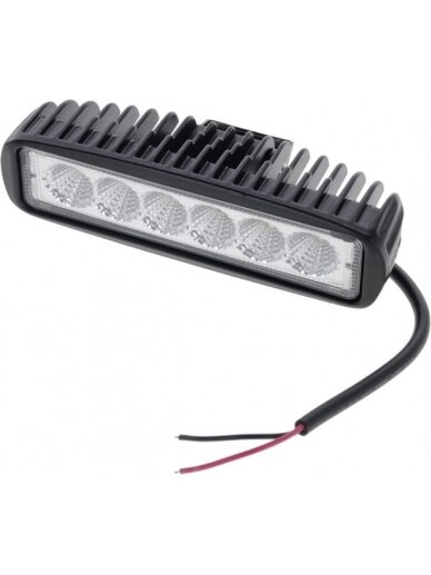Darbinė LED lemputė, 3W, 1350lm, stačiakampė, 12/24V, skaidri, 50x60x160mm, 6 LED, Vapormatic 2 Darbinė LED lemputė, 3W, 1350lm, stačiakampė, 12/24V, skaidri, 50x60x160mm, 6 LED, Vapormatic 2