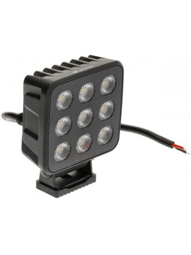 Darbinė LED lemputė, 90W, 6800lm, kvadratinė, 12/24V, balta, 108x120.7x52.7mm Deutsch kištukas, Flood, 18LED's 1 Darbinė LED lemputė, 90W, 6800lm, kvadratinė, 12/24V, balta, 108x120.7x52.7mm Deutsch kištukas, Flood, 18LED's 1