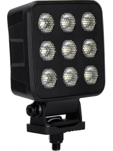 Darbinė LED lemputė, 90W, 6800lm, kvadratinė, 12/24V, balta, 108x120.7x52.7mm Deutsch kištukas, Flood, 18LED's 7 Darbinė LED lemputė, 90W, 6800lm, kvadratinė, 12/24V, balta, 108x120.7x52.7mm Deutsch kištukas, Flood, 18LED's 7