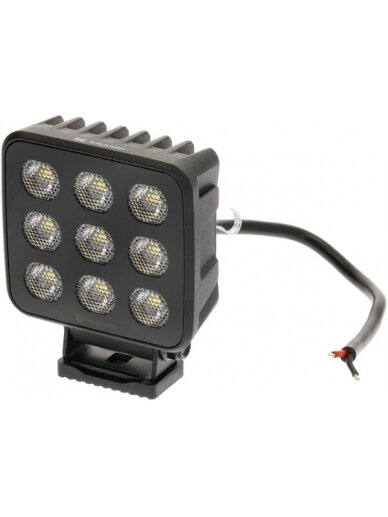 Darbinė LED lemputė, 90W, 6800lm, kvadratinė, 12/24V, balta, 108x120.7x52.7mm Deutsch kištukas, Flood, 18LED's Darbinė LED lemputė, 90W, 6800lm, kvadratinė, 12/24V, balta, 108x120.7x52.7mm Deutsch kištukas, Flood, 18LED's