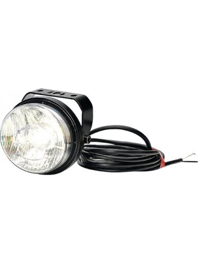 Darbinė LED lemputė, apvali, 12/24V, balta, 98x90mm, Waś 1 Darbinė LED lemputė, apvali, 12/24V, balta, 98x90mm, Waś 1