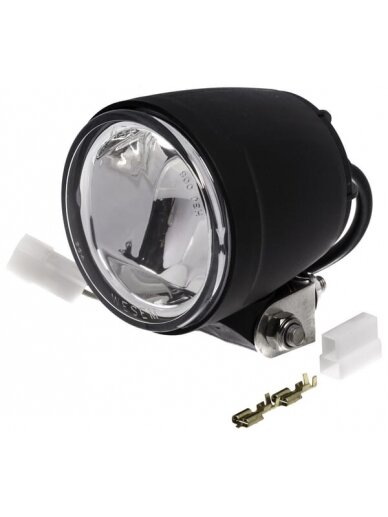 Darbinis halogeninis šviestuvas, 55/70 W, apvalus, 12 V, tvirtinamas varžtais, 117x AMP kištukas
