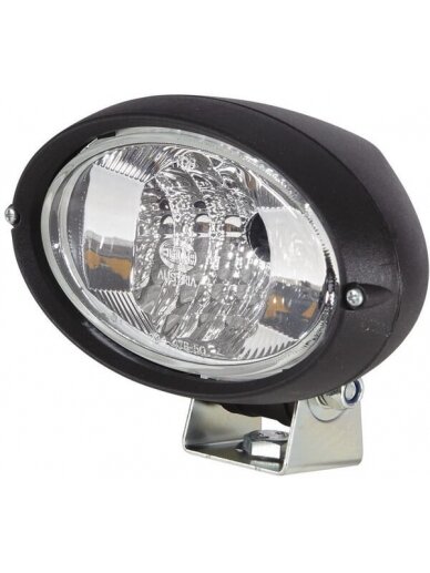 Darbinis halogeninis žibintas, 55/70W, ovalus, 12/24V, skaidrus, 160x78x128mm, Hella Darbinis halogeninis žibintas, 55/70W, ovalus, 12/24V, skaidrus, 160x78x128mm, Hella