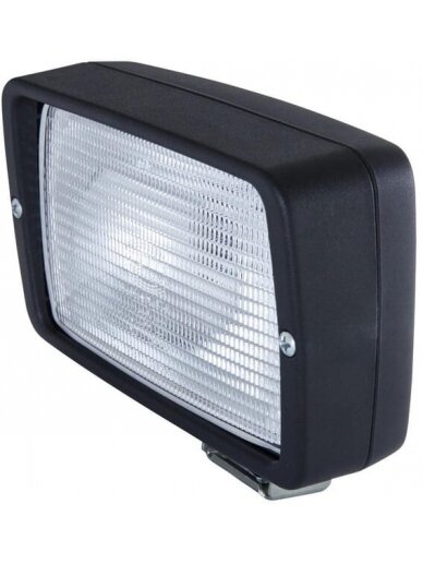 Darbinis halogeninis žibintas, 55/70W, stačiakampis, 12/24V, baltas, 154x77x128mm AMP kištukas, "Hella Darbinis halogeninis žibintas, 55/70W, stačiakampis, 12/24V, baltas, 154x77x128mm AMP kištukas, "Hella