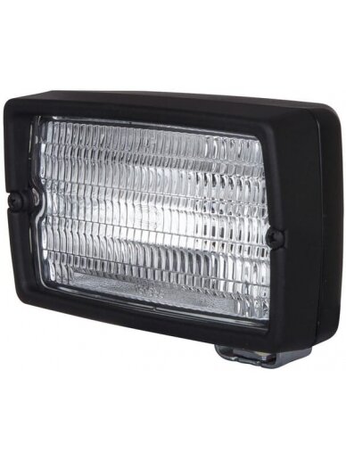 Darbinis halogeninis žibintas, 55W, stačiakampis, 12/24V, baltos spalvos, 153x92x118mm, "Hella Darbinis halogeninis žibintas, 55W, stačiakampis, 12/24V, baltos spalvos, 153x92x118mm, "Hella